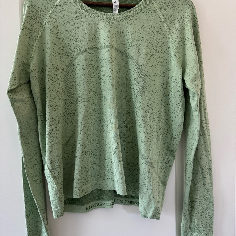 lululemon athletica Sage Green Long Sleeve Top
